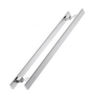 Puxador de Porta Duplo Reto Inox 60.cm - Stam